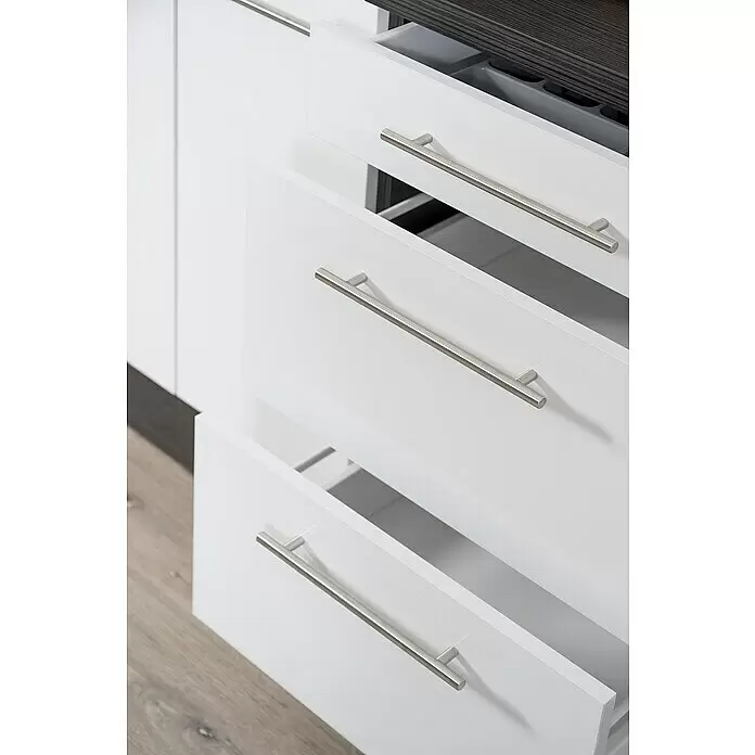 Respekta Premium Küchenzeile RP250EWCBO - Breite: 250 cm, Weiß, Mit Elektrogeräten - Detailaufnahme