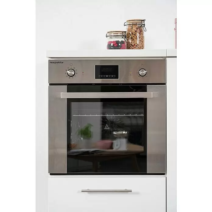 Respekta Premium Küchenzeile RP280HESBO - Breite: 280 cm, Schwarz, Mit Elektrogeräten - Detailaufnahme