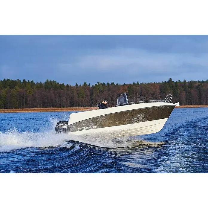 PEGAZUS GFK-Boot 605 CC Base - Ohne Motor, Geeignet für: 8 Personen, CE-Klasse C - Das schlanke Pegazus 605 Motorboot gleitet elegant über das Wasser und hinterlässt eine beeindruckende Gischtwolke.