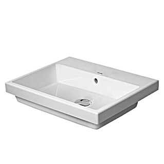 Duravit Vero Air Einbauwaschbecken (55 x 45,5 cm, Mit schmutzabweisender Glasur, Hahnloch: Ohne, Mit Überlauf, Weiß)