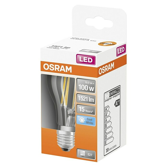 Osram Retrofit Ledlamp Classic A 100 (E27, Niet dimbaar, Koud wit, 1.521 lm, 10 W) | BAUHAUS
