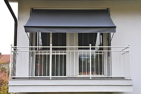 Klemmmarkise 250x120 Cm – Sonnenschutz Für Balkon & Terrasse OHNE Bohren, Rot