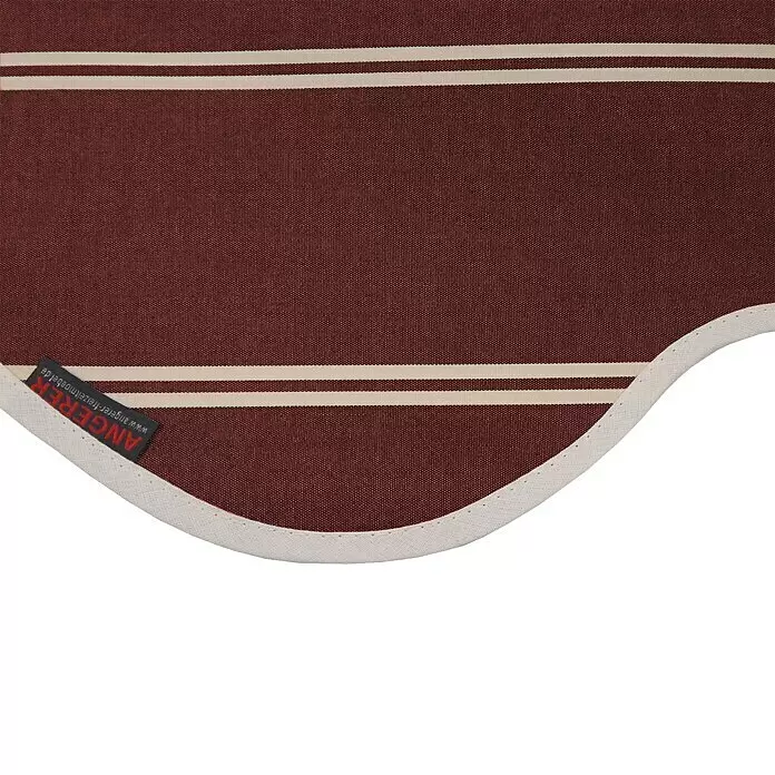 Angerer Klemmmarkise - Bordeaux/Creme, Breite: 2,5 m, Ausfall: 1,5 m - Detailaufnahme