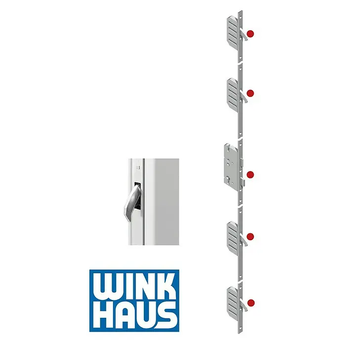 Splendoor Haustür Thermodoor PLUS SP10 - 110 x 210 cm, DIN Anschlag: Rechts, Anthrazitgrau Feinstruktur - Fensterbeschlag von Winkhaus mit Mehrfachverriegelung und Drehgriff für erhöhte Sicherheit und Bedienkomfort.