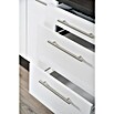 Respekta Premium Küchenzeile RP270WSCBO (Breite: 270 cm, Mit Elektrogeräten, Schwarz Hochglanz)