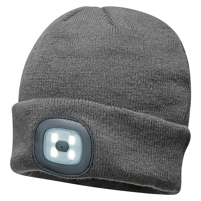 Cappello di lana con LED grigio