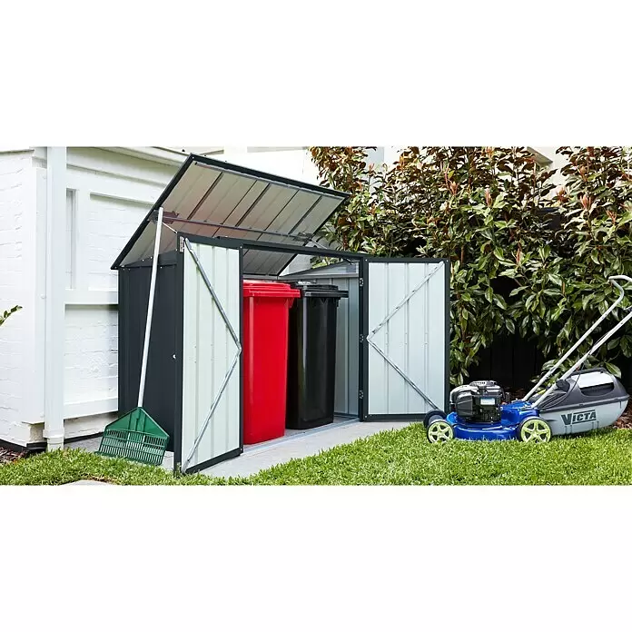 Globel Mülltonnenbox Easy - Stahl, Anthrazit, Geeignet für Anzahl Mülltonnen: 3 Stk., 1,62 m² - Stimmungsaufnahme