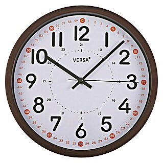 Reloj de pared cocina Madera (Diámetro: 30,5 cm, Blanco)