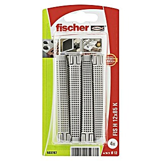 Fischer Taco perforado FIS HK (Longitud taco: 85 mm, Diámetro taco: 12 mm, 4 ud.)