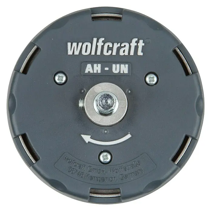 Wolfcraft Sierra de corona 5985000 - Diámetro: 35 mm - 80 mm - Primer plano del accesorio de lijado Wolfcraft AH-UN, diseñado para un lijado preciso. Construcción robusta para uso profesional.