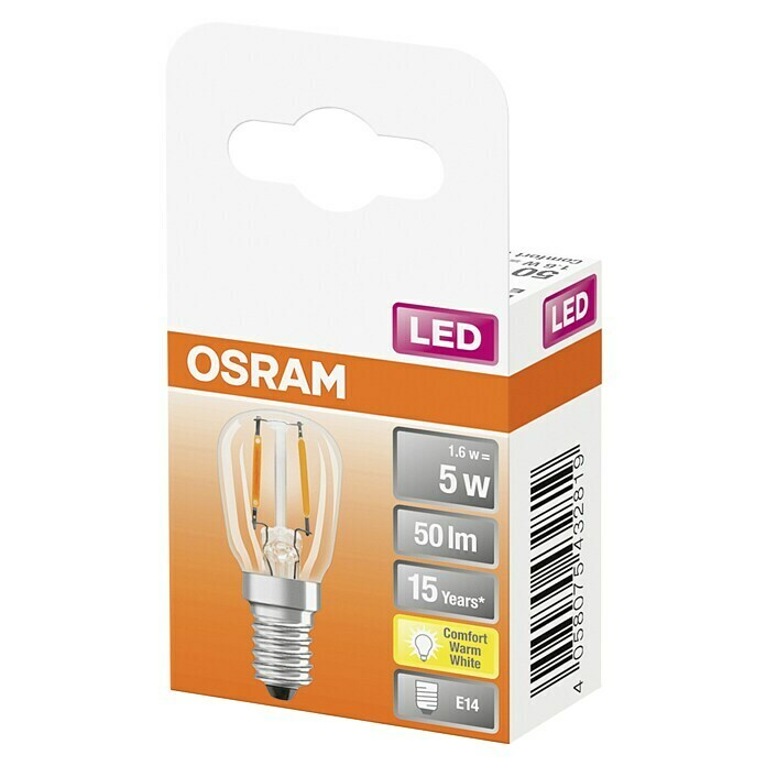 Osram LED-Leuchtmittel (E14, 1,6 W, T26, 50 lm)