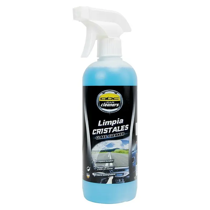 Limpiacristales MOT50005 - 500 ml - Botella de limpiacristales ABC Car Cleaners con pulverizador. El limpiador promete brillo sin rayas y secado rápido para cristales de coche.