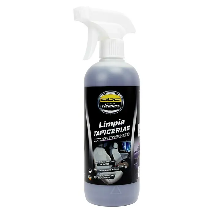 Limpiador para tapicería MOT50003 - 500 ml - Botella de spray limpiatapicerías ABC Car Cleaners. Spray de limpieza para todo tipo de tejidos con aroma fresco y quitamanchas.