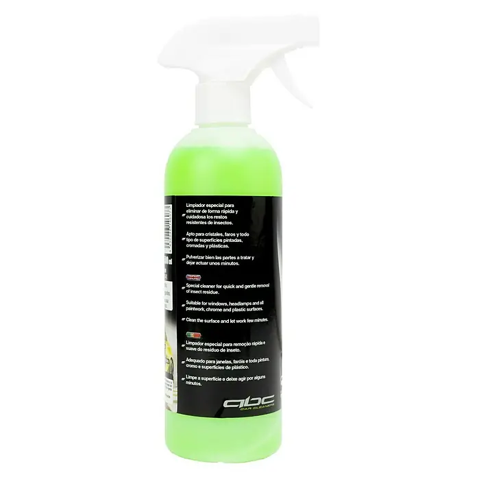 Eliminador de insectos y resinas de árboles MOT50002 - 500 ml - Imagen de un spray limpiador de coches GBC, ideal para la eliminación de insectos en pintura, cromo y plásticos de coches.