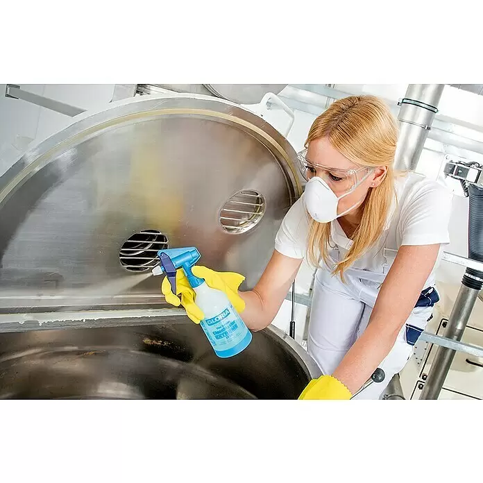 Gloria Feinsprüher Clean Master EXTREME EX 05 - Füllmenge: 0,5 l, Geeignet für: Desinfektionsmittel - Anwendungsbeispiel