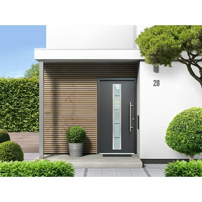 Splendoor Haustür Thermodoor PLUS SP70A110 x 210 cm, DIN Anschlag: Rechts, Anthrazit Mood Shot