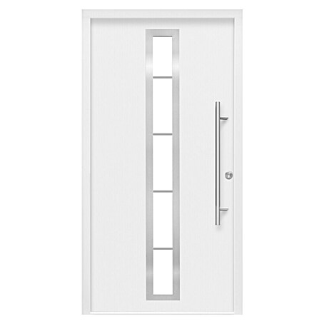 Splendoor Haustür Thermodoor PLUS SP70W (110 x 210 cm, DIN Anschlag: Rechts, Verkehrsweiß)