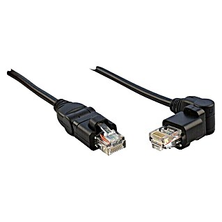 Schwaiger Netzwerk-Kabel (Länge: 5 m, Schwarz, RJ45-Stecker, Bis zu 1 GBit/s)