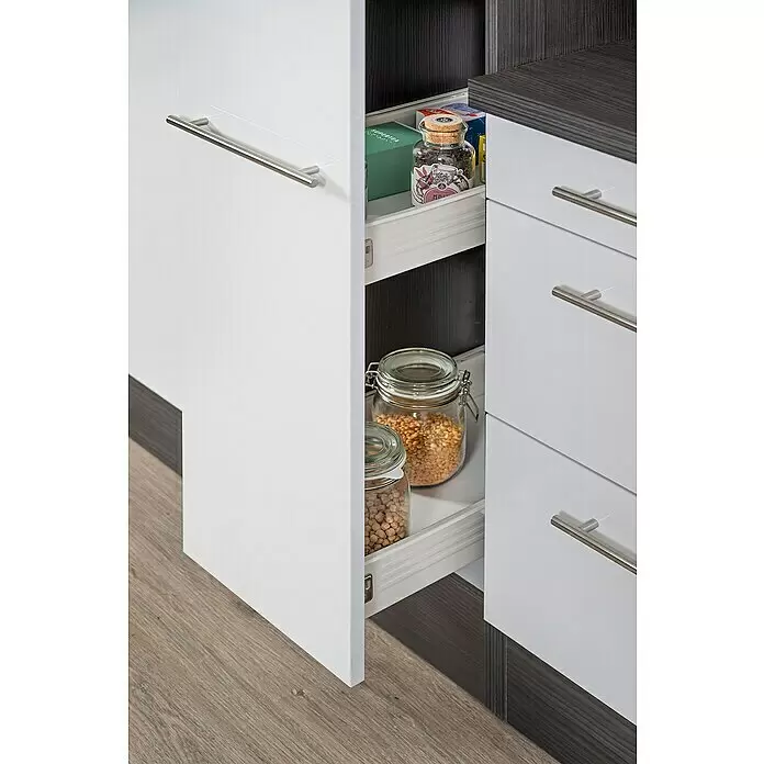 Respekta Premium Küchenzeile RP310WWCBO - Breite: 310 cm, Weiß, Mit Elektrogeräten - Detailaufnahme