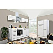 Respekta Premium Küchenzeile RP310WWCBO (Breite: 310 cm, Mit Elektrogeräten, Weiß Hochglanz)