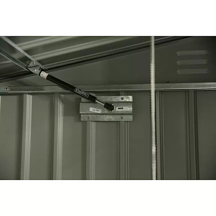 Mülltonnenbox - 100 x 172 x 131 cm, Wandstärke: 0,3 mm, Anthrazit - Detailaufnahme