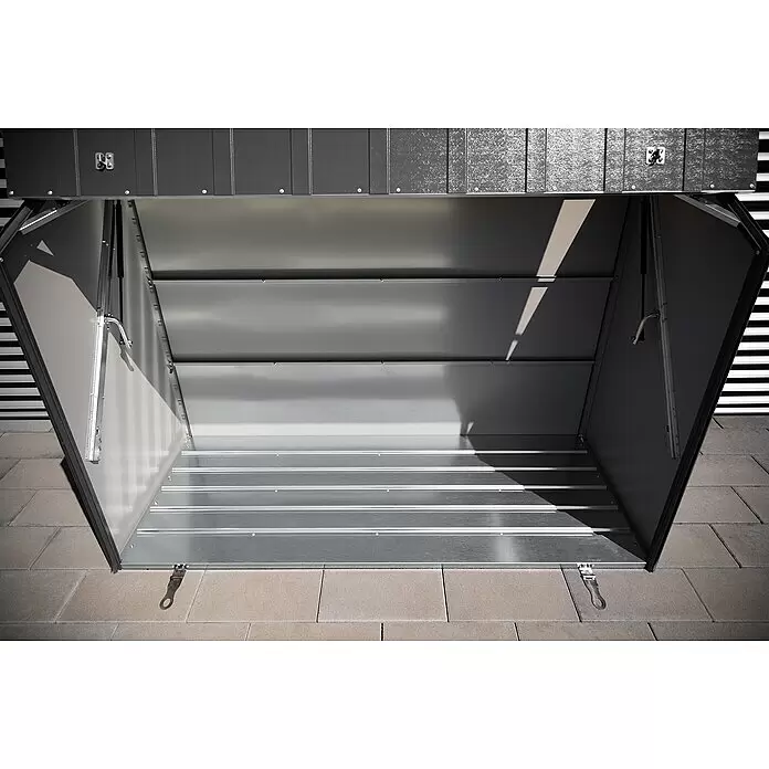 Trimetals Fahrradgarage - 185 x 76 x 139 cm, Stahl - Detailaufnahme