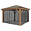 Westmann Moskitonetz (Schwarz, Passend für: Westmann Pavillon Devon 12 x 14) | BAUHAUS