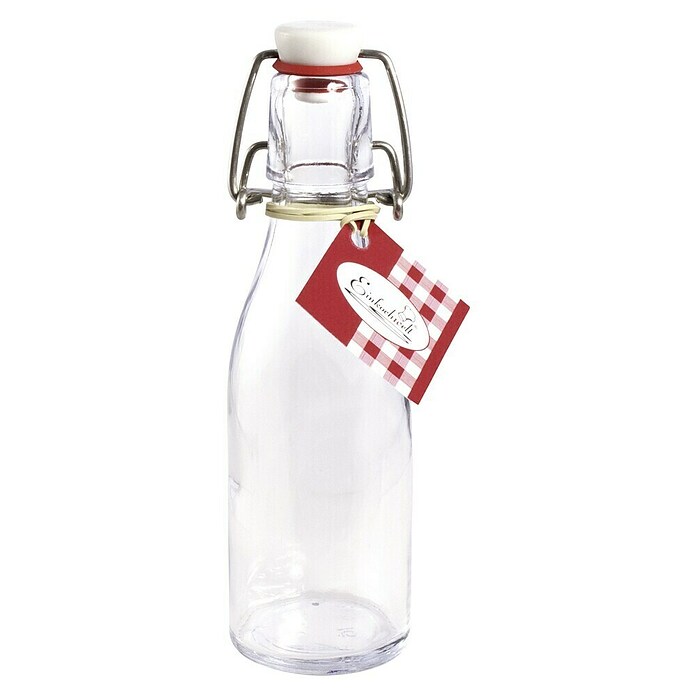 Bottiglia di vetro con tappo meccanico 200 ml