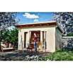 SKAN HOLZ Gartenhaus Ostende (Außenmaß inkl. Dachüberstand (B x T): 440 x 380 cm, Holz, Natur, 12 m²) | BAUHAUS