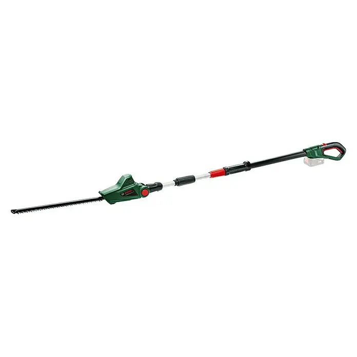 Bosch Power for All 18V Teleskop-Heckenschere UniversalHedgePole 18 - 18 V, Li-Ionen, Ohne Akku, Schnittlänge: 43 cm - Akkubetriebene Teleskop-Heckenschere von Bosch, ideal für hohe Hecken. Leicht und leistungsstark für müheloses Trimmen.