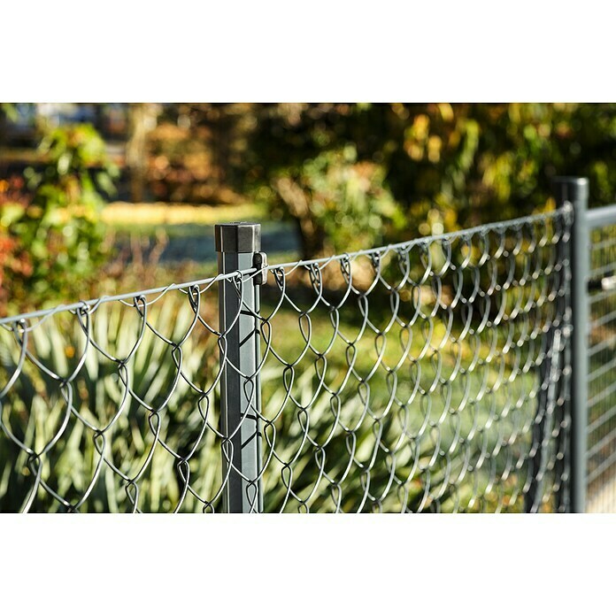 H+S Zauntechnik Zaunpfosten Oktavia (Höhe: 2 m, Durchmesser: 3,8 cm, RAL 7016 Anthrazit, Stahl) | BAUHAUS