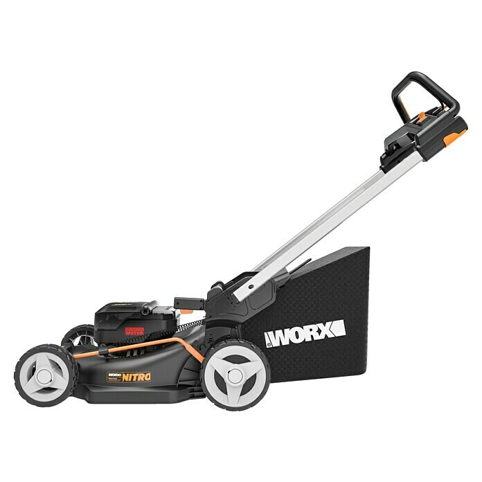 Worx PowerShare Akku-Rasenmäher WG749E20 V, 2 Akkus, 4 Ah, Schnittbreite: 46 cm Left Side View