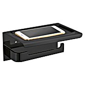 Best Design Toiletrolhouder Phone Nero (Zwart, Mat) | BAUHAUS