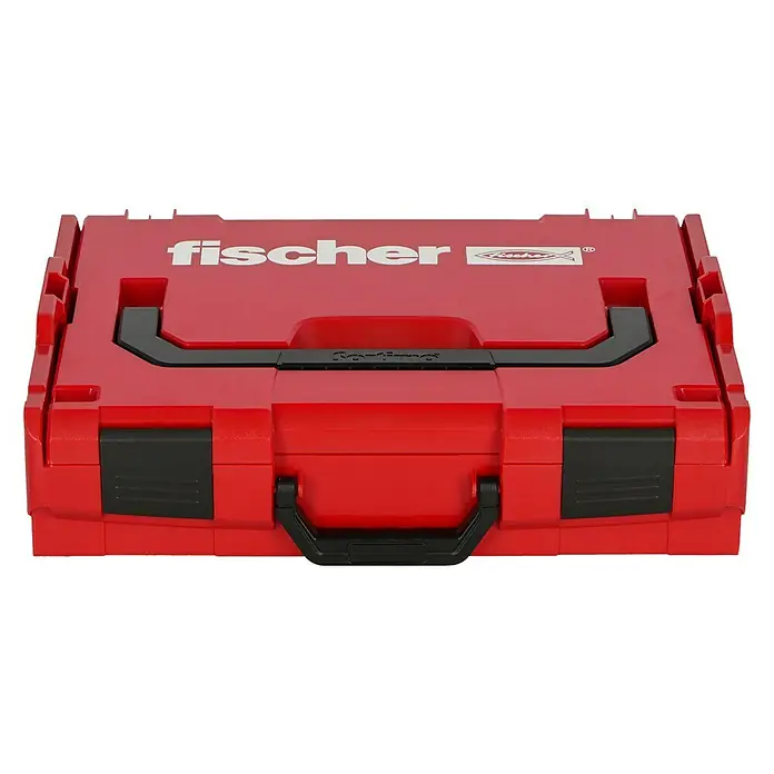 Fischer Dübelsortiment Duoline L-Boxx 102 - Mit Rand, 795 -tlg. - Ein roter fischer Systainer Koffer, ideal zur Aufbewahrung und zum Transport von Werkzeugen und Zubehör. Kompaktes und robustes Design.