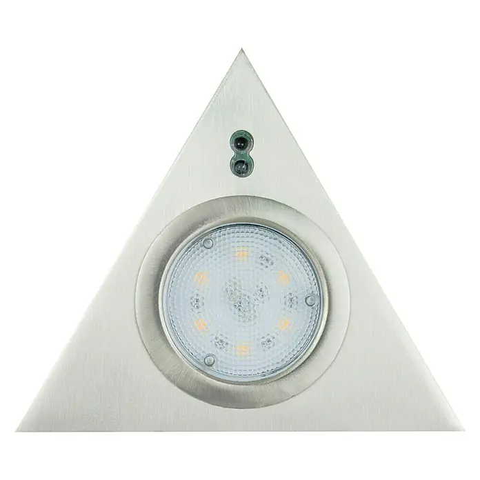 Ritter Leuchten LED-Unterbauleuchten-Set Triangle - L x B x H: 13,5 x 5 x 12 cm, 7,5 W, Silber - LED-Einbaustrahler in Dreiecksform für eine moderne Beleuchtungslösung. Das elegante Design fügt sich nahtlos in verschiedene Umgebungen ein.