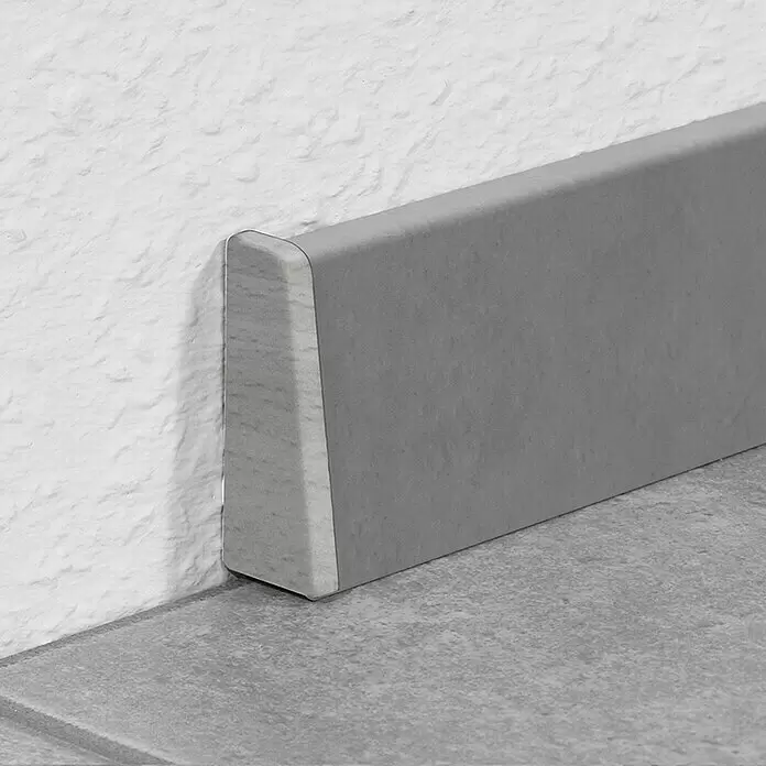 LOGOCLIC Endkappe K40 C - Buche Grau, 2 Stk., Passend für: LOGOCLIC Sockelleiste K40 C - Detailaufnahme