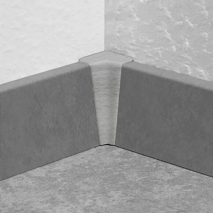 LOGOCLIC Innenecke K40 C - Buche Grau, 2 Stk., Passend für: LOGOCLIC Sockelleiste K40 C - Detailaufnahme