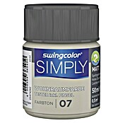 swingcolor Muurverf SIMPLY Tester (Beige - Nr. 07, 50 ml, Mat)