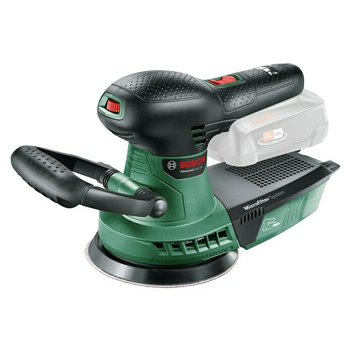 Bosch Akku-Exzenterschleifer Advanced Orbit 18 (18 V, Li-Ionen, Ohne Akku, Durchmesser Schleifteller: 125 mm, Leerlaufdrehzahl: 3.000 U/min - 12.000 U/min)