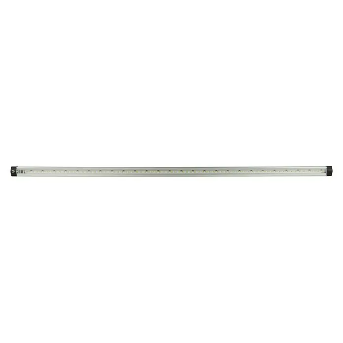 Ritter Leuchten LED-Unterbauleuchte TS - 8,5 W, Länge: 80 cm, Neutralweiß - Eine LED-Leuchtstoffröhre in einem schwarzen Raum, die ein helles, gleichmäßiges Licht abgibt. Die schlanke Leuchte ist energieeffizient und langlebig.