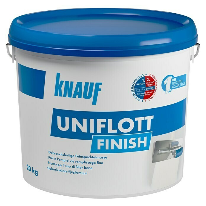 Knauf Fugenspachtel Uniflott Finish20 kg, Gebrauchsfertig Front View