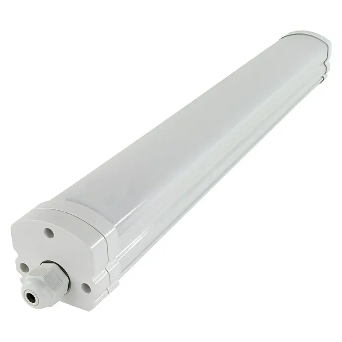 Ritter Leuchten LED-Feuchtraumlichtleiste Omega - L x B x H: 50 cm x 5,6 cm x 61 mm, Lichtfarbe: Tageslichtweiß, 18 W, IP65 - Eine LED-Feuchtraumleuchte, ideal für Umgebungen mit hoher Feuchtigkeit, mit einem robusten und wasserdichten Design.
