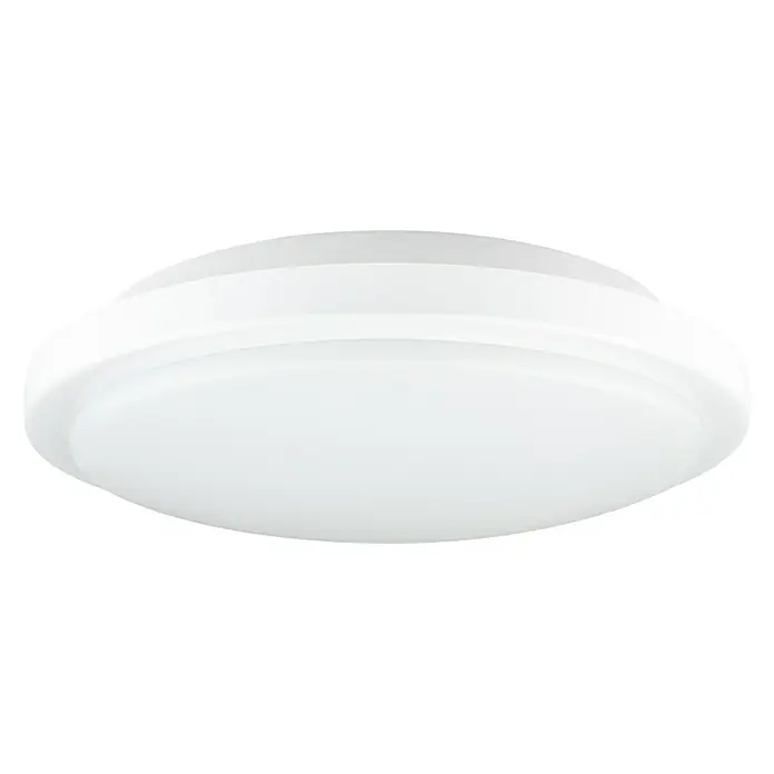 Ritter Leuchten LED-Deckenleuchte rund Senso - Bewegungsmelder, 18 W, Ø x H: 250 x 64,5 mm, Weiß, Neutralweiß - Ein minimalistisches, weißes Deckenlicht mit einem runden, diffusen Schirm, ideal für moderne Innenräume und sorgt für gleichmäßige Ausleuchtung.