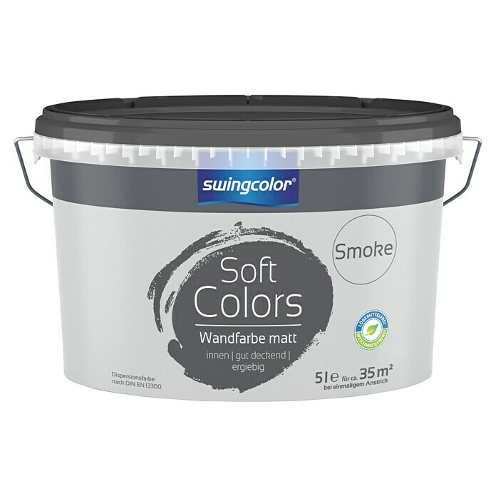 swingcolor Soft Colors Wandfarbe (Smoke, 5 l, Matt)