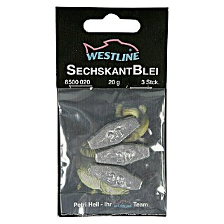 Westline Sechskantblei (50 g, 3 Stk.)