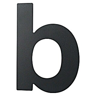 Hausnummer (B x H: 10 x 14 cm, Stahl, Motiv: b)
