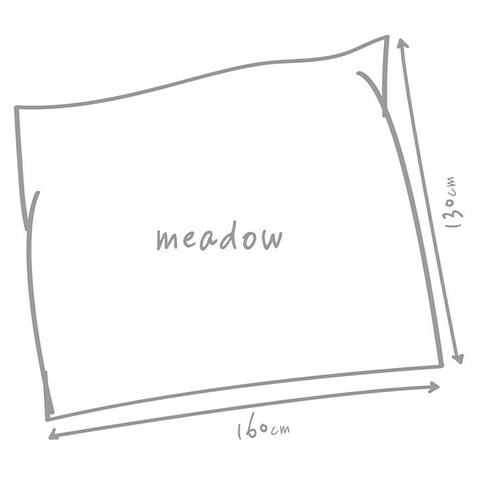 Outbag Outdoor-Sitzsack Meadow PlusL x B: 160 x 130 cm, Orange, 100 % Polyester Sketch