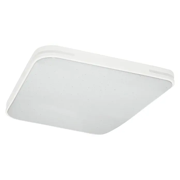 Lavida LED-Deckenleuchte Optimum Square Spark - 55 W, L x B x H: 52 x 52 x 6,2 cm, Weiß - Eine moderne, quadratische LED-Deckenleuchte in Weiß. Schlichtes Design für eine helle und energieeffiziente Beleuchtung im Raum.