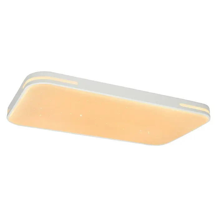 Lavida LED-Deckenleuchte Optimum Square Spark - 55 W, L x B x H: 68 x 38 x 6,2 cm, Weiß - Deckenleuchte mit rechteckigem Design und warmweißem Licht, ideal für moderne Innenräume. Die Leuchte sorgt für angenehme Beleuchtung.
