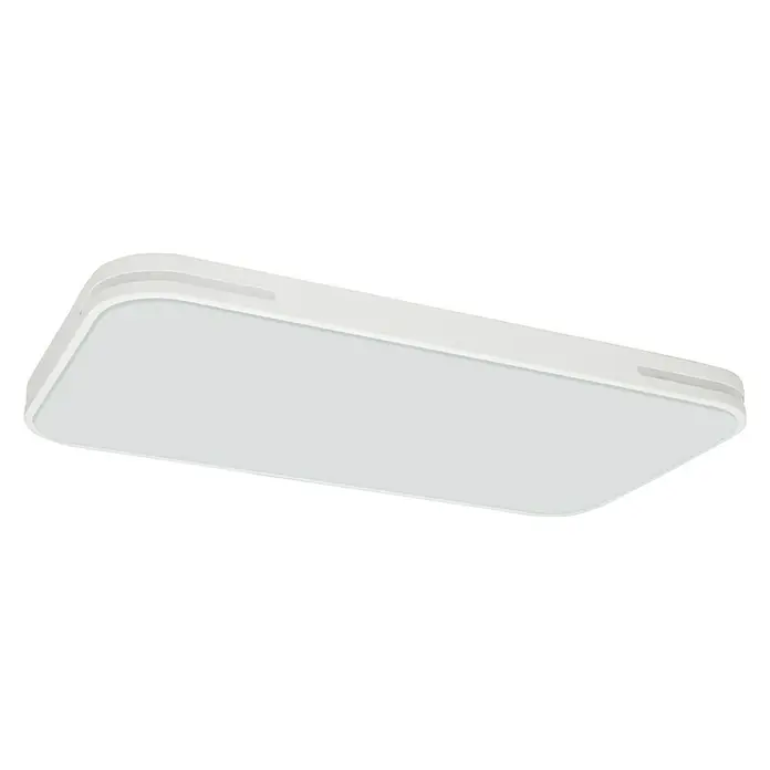 Lavida LED-Deckenleuchte Optimum Square - 55 W, L x B x H: 68 x 38 x 6,2 cm, Weiß - Moderne, rechteckige LED-Deckenleuchte in Weiß mit abgerundeten Ecken für eine gleichmäßige und helle Ausleuchtung.